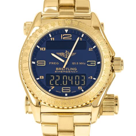 Breitling K56121 Emergency 18 Karat Yellow Gold 